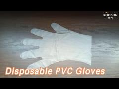 Transparent Disposable PVC Gloves Thin Soft Comfortable Wear Resistant