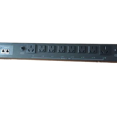 Chine 1U RP2V2004 14240113 Socket PDU à phase unique pour la distribution d'électricité dans le montage sur rack à vendre