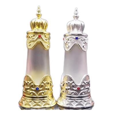 China 30ml Oil Perfume Bottle / Cosmetic Luxury Cosmetic Bottles For Essential Oil With Glass Stem Cap Gold Silver Colors Available for sale