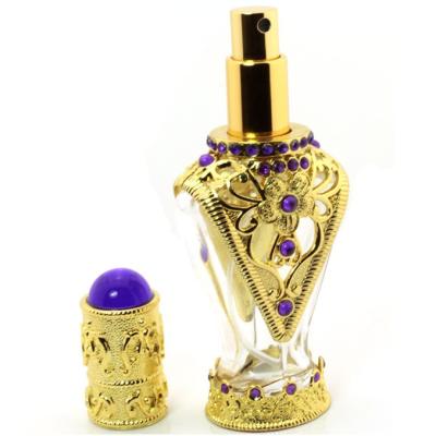 China Personal Care Factory Wholesale Empty Gold 50ml Oil Perfume Bottle For Indian Turkish Arabic for sale