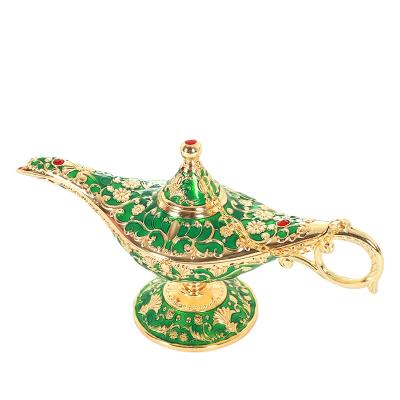 China Africa Aladdin Magic Lamp Ornament Large Wishing Allah Gift Metal Home Decorations Housewarming Gift Magic Lamp Wholesale for sale