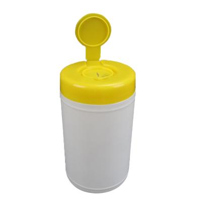 China Personal Care 500ml Round Shape With Wipes Screw Cap And Screw Cap Plastic Wet Bottle for sale