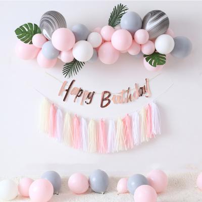 China Custom Colors Toy Theme Party Decoration Balloon Banners Promotional Happy Birthday Foil Balloons Set For Kids Party for sale