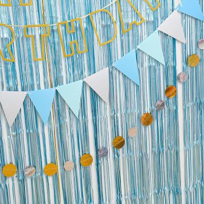 China Silk Decoration Rain Curtain Wedding Background Tassel Curtain Birthday Party Decorations for sale