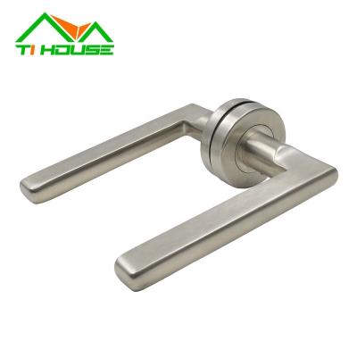 China Modern Stainless Steel Handle Matt Black Contemporary Shower Room Sliding Door Handles For Entry Door for sale