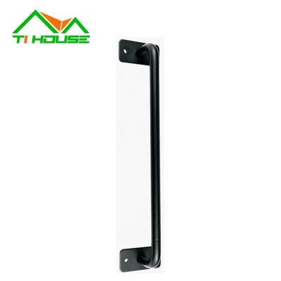 China Easy Installation Most Popular Barn Door Hardware Manufacturer Luxury Black Modern Door Pull Handles for sale