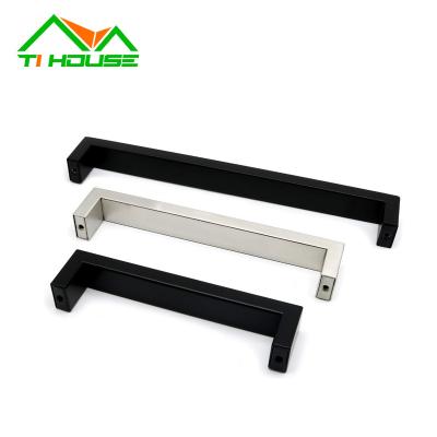 China Contemporary Furniture Handle Square T Bar Gold Cabinet Pull Handles Modern Single Drawer Pulls Handle Sideboard Handles for sale