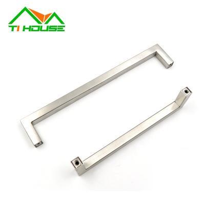 China Contemporary Square T Shape Stainless Steel Furniture Hardware Wholesale Sideboard Handles Cupboard Pulls for sale