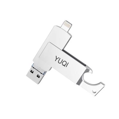 China New Product Plastic 1-64gb Otg Pendrive Otg Wholesale 3 In 1 Usb Flash Drive For Phone for sale