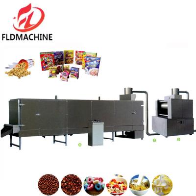 China Breakfast Cereal Corn Flakes Extruder Processing Line for sale