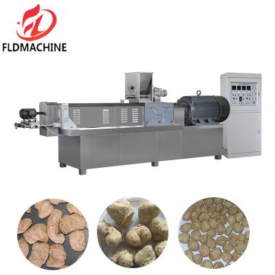 China Automatic Textured Soy Protein Processing Line Soya Chunks Production Plant Nuggets Processing Machine for sale