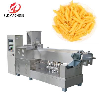 China Single Screw Short Cut Pasta Shells Screws Tube Food Extruder Macaroni Making Machine Processing Equipment Line for sale