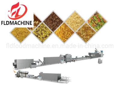 China Extruding Corn Flakes Process Stainless Steel Machine for Industrial Breakfast Cereal for sale