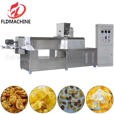 China Multifunctional Extruder Corn Maize Flakes Breakfast Cereals Machine Cornflakes Making Machine Production Line for sale