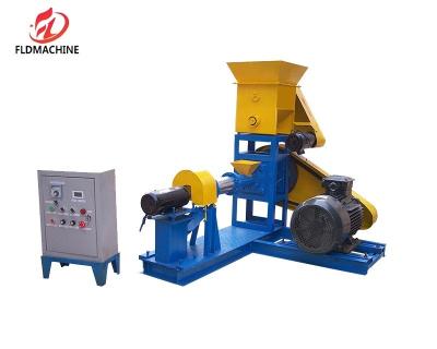 China Small Animal Feed Pellet Production Line Floating Fish Feed Making Processing Extruder Machine for sale