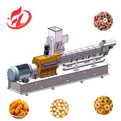 China Automatic Puff Snacks Production Line Corn Snack Processing Line Extruder Making Equipment for sale