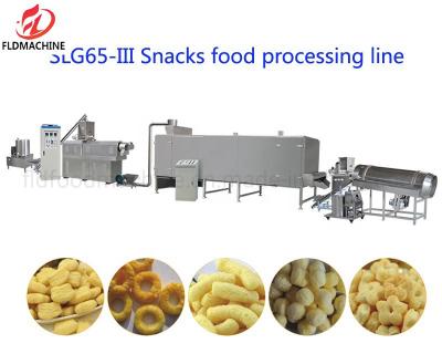 China Small Puffed Maize Snacks Food Extruder Machines/Rice Bulking Puffing Machine/Extruded Corn Puff Cheese Ball Equipment for sale