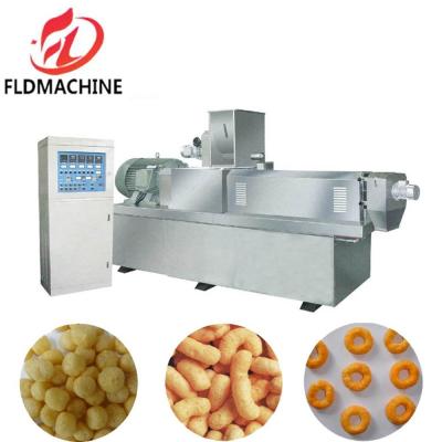 China Puffed Food Snacks Production Line Puffing Cheese Ball Onion Ring Snacks Corn Puffed Food Snacks Production Line for sale