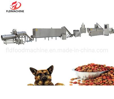 China Fully Automatic Factory Price Pet Food Manufacturing Process Flow Equipment Dog Food Manufacturing Plant for Sale for sale