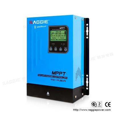 China Charger Controller RAGGIE HLSeries 60A 12/24/36/48V MPPT Solar Battery Collector Controller Charging Lithium Battery /Acid Battery for sale