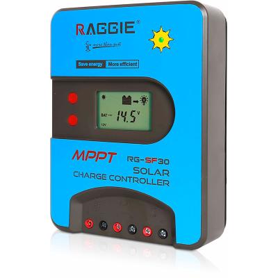 China The Charger Controller RAGGIE 30A 12/24V MPPT Solar System Charger Controller 40USD Delivery To YIWU for sale