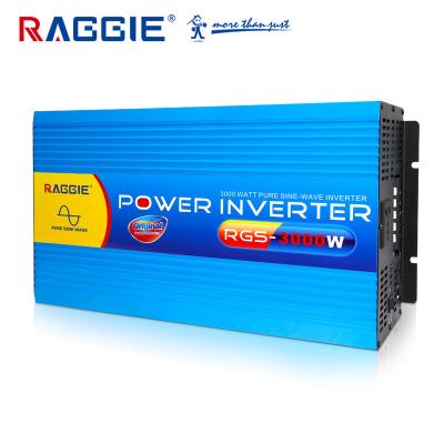 China RAGGIE 3000 watt 50Hz/60Hz Pure Sine Wave Solar Inverter 220v/110v 36*22*15CM for sale