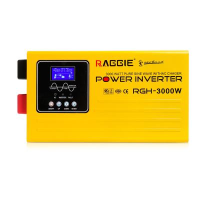 China RAGGIE 3KW Output 24V To 220V 3000W Split Phase Inverter With 9KW Power Surge Protection 0.0453CBM/Ctn for sale