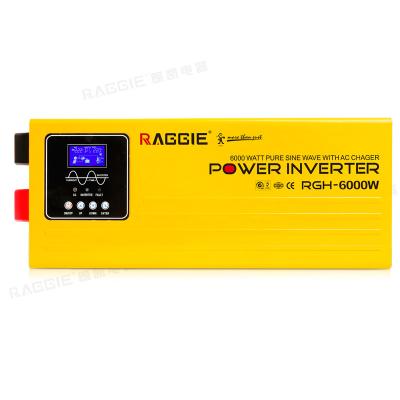 China RAGGIE 6KW Output Split Phase Pure Sine Inverter With Charger For Home Run Out 0.0722CBM/Ctn for sale