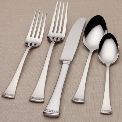 China Mirror polish or satin polish gold silverware plastic cutlery sets for sale