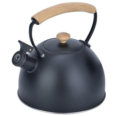 China 2020 Viable Stainless Steel Kettle Induction Capsule Bakelite Bottom Handle Hot Selling Whistling Kettle for sale