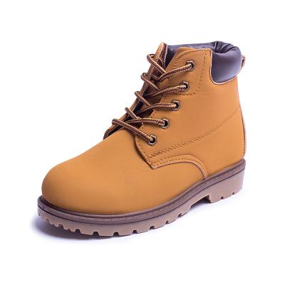 China Fashion Anti-odor Kids Ankle Boots Boy Girl Waterproof Outdoor Lace Up Workboots for sale