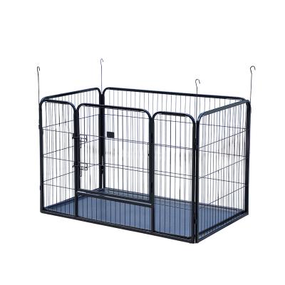 China Small Breathable Metal Animal Folding Puppy Fence Cat And Dog Guardrail Home User Outdoors for sale