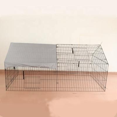 China Outdoor Yard Pen Pet Playpen Enclosures Indoor Chicken Cage Running Crate Breathable Metal Crate Fence For Small Animals for sale