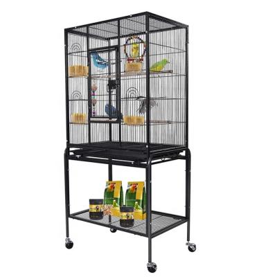 China Large Viable Luxury Strong Metal Bird Cages Large Bird Cage For Parrots Conures Cockatiel Finches for sale