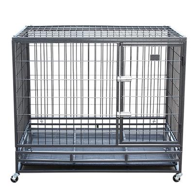 China Breathable Stainless Foldable Crate Crate Large Commercial Modern Pet Kennel Kennel For Big Dog for sale