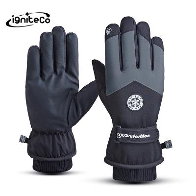 China Polyester Outdoor Windproof Warm Sports Ski Waterproof Fleece Gloves for sale