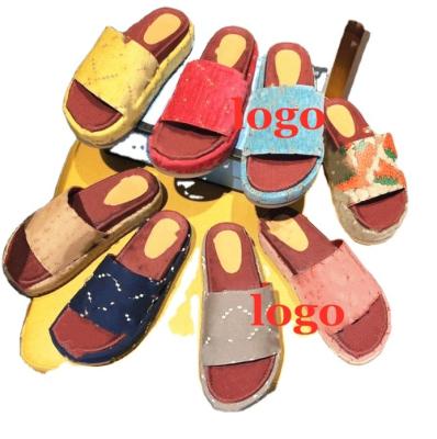 China Fashion Trend New Arrival Designer Brand Famous Slippers For Women Slippers Fashion Sandals Luxury Slipper for sale