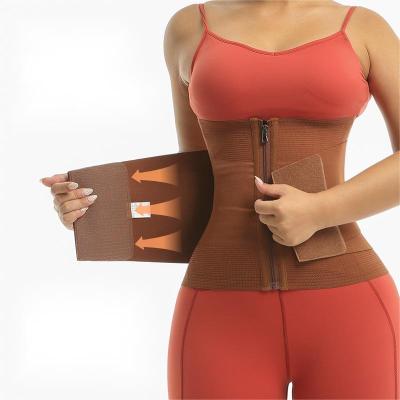 China Antibacterial High Compression Waist Trainer Body Shaper Belts Tummy Control Slim Sweaty Stomach Wrap Coset Cinchers For Women for sale