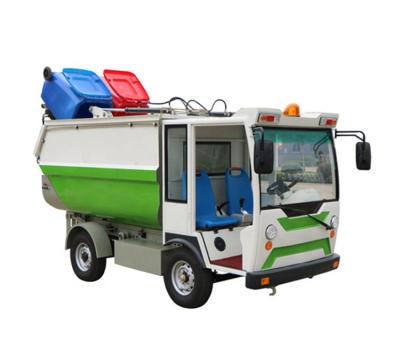 China Wholesale Popular High Quality Hotels Small Electric Four Wheel Hanging Bucket Garbage Truck for sale