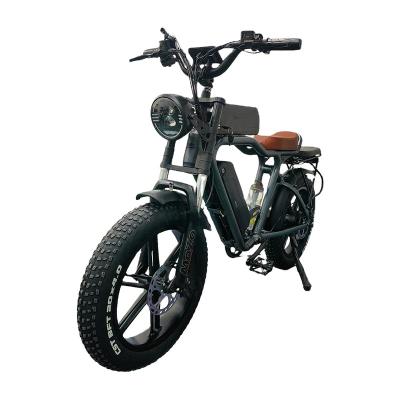 China Samsung fat tire ebike bike48v1000w electric road bike 44Ah motor 44Ah vintage retro model 20