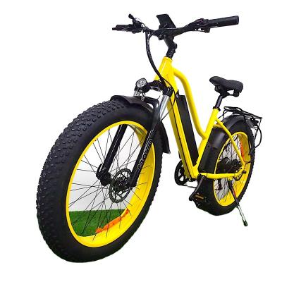 China Aluminum alloy 26inch fat tire fast electric bicycle 1000w/48v bafang lithium 17.5ah/48v cells Japan 55km/h fat tire electric bicycle for sale