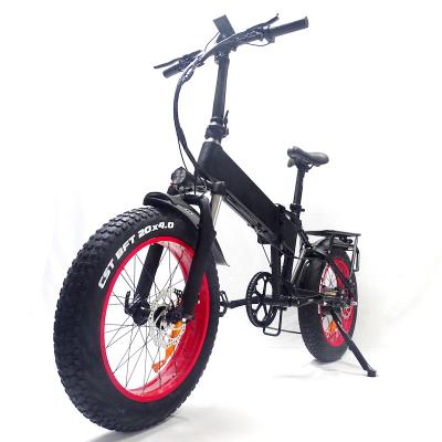 China Fat Tire Aluminum Alloy 750W Electric Bike 20 Inches 48V 17.5Ah Battery Foldable Electric Off Road Bikes for sale