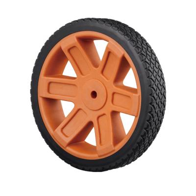 China Flat Free Plastic Wheels 300mm X 50mm Plastic Hand Trolley Spoke Wheel for sale