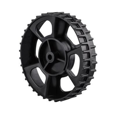 China 8 Inch Flat Free Plastic Wheel For Fertilizer Spreader , Trolley Cart Wheel for sale