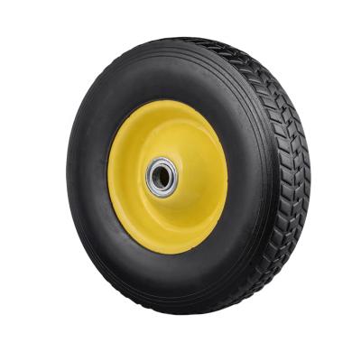 China Semi-pneumatic semi-hollow rubber wheel 10 inch generator wheel, pressure seal wheel, log splitter wheel for sale