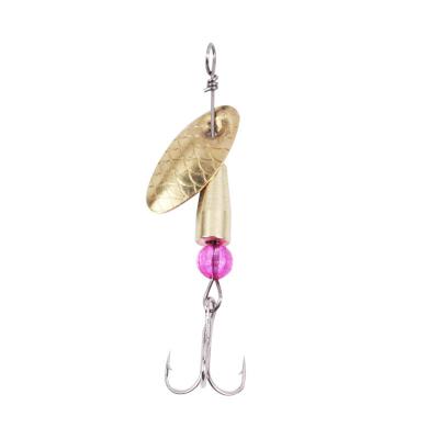 China Spinner Bait Spoons 3.5g 4.7cm Pike Zinc Alloy Metal With Treble Hooks Arttificials Bass Bait Fishing Lure for sale