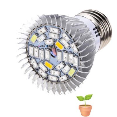 China Seed Starting Indoor Plant Lamp SMD5730 6W 9W 12W 15W Flower Growing Vegetable Fruit Led Grow Light Bulb E27 Full Spectrum Led Bulb Grow Light for sale