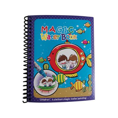 China Reusable Doodle Children's Magic Water Drawing Book With Cartoon Painting Magic Book Hot Selling for sale