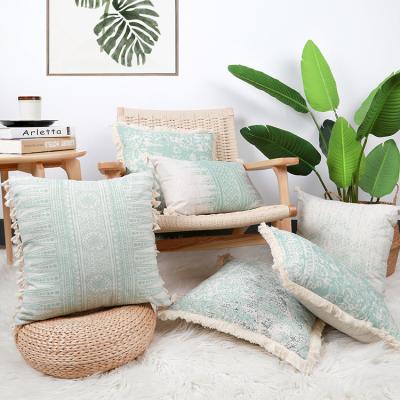 China New Viable Wholesale Boho Print Cushion Cover Tile Case Covers Home Decor Cushion For Bedroom for sale