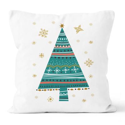 China Viable Christmas Cushion Cover Christmas Printed Decoration Pillow Case Cushion Cover For Sofa Cover for sale